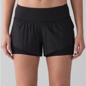 Size 6 like new Lululemon Squad Goals Shorts
